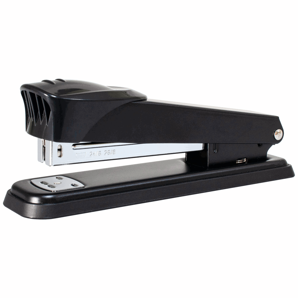 Степлер металевий, 25 аркушів, скоби 24/6, 26/6, чорний, H-Tone (JJ40134-black)